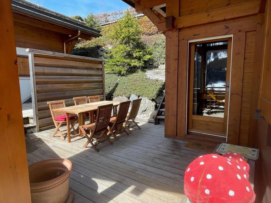 Cosymontagne - Le Chalet - 3Ch - 8 Pers- Terrasse Sud, Magnifique Vue La Clusaz Luaran gambar