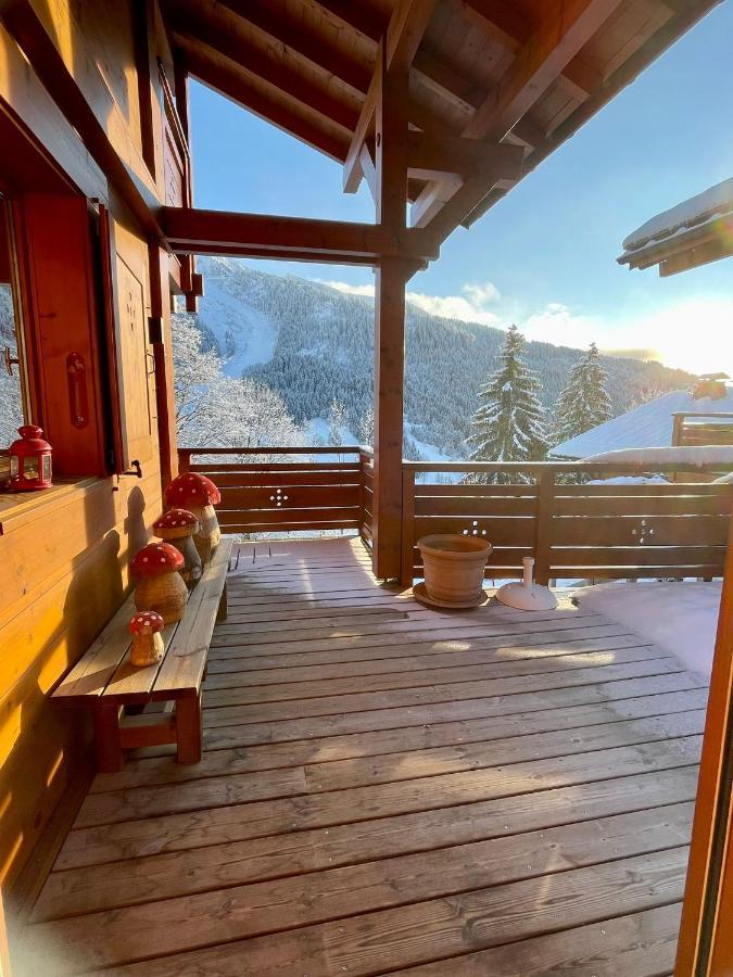 Cosymontagne - Le Chalet - 3Ch - 8 Pers- Terrasse Sud, Magnifique Vue La Clusaz Luaran gambar