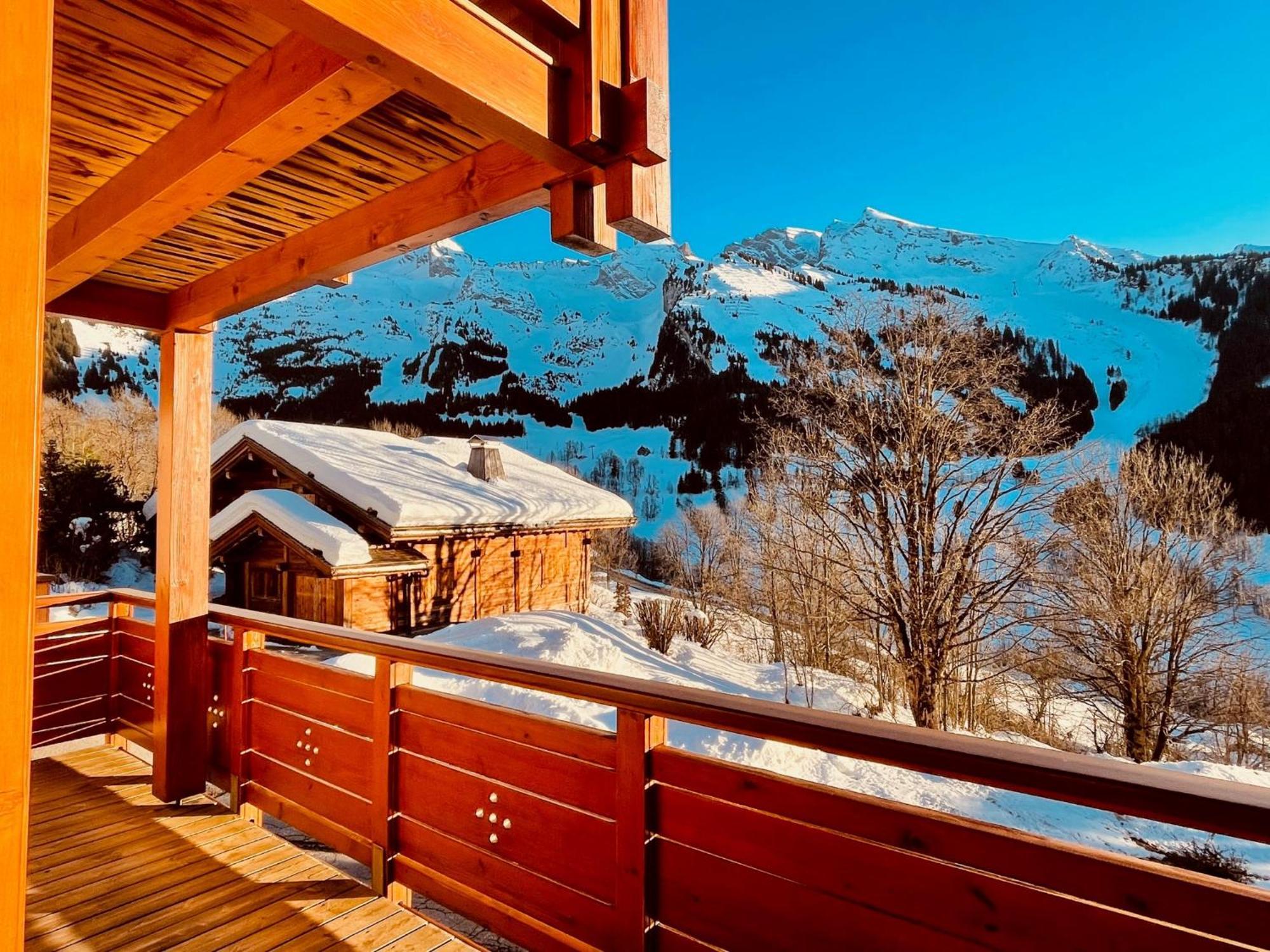 Cosymontagne - Le Chalet - 3Ch - 8 Pers- Terrasse Sud, Magnifique Vue La Clusaz Luaran gambar